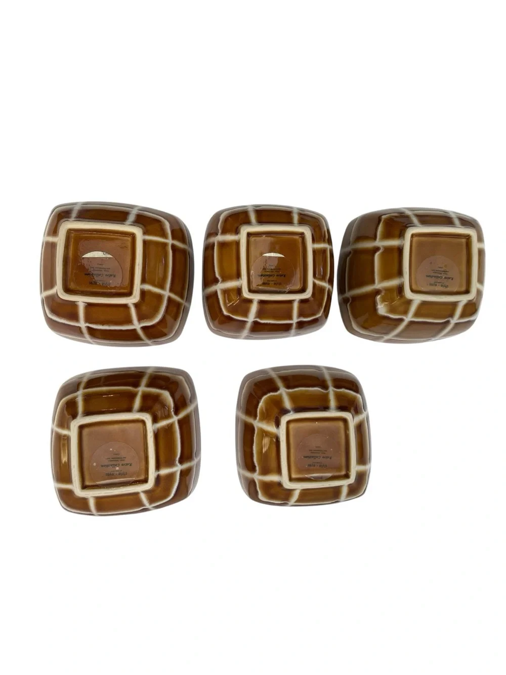 Style Eyes by Baum Bros Retro Collection Stoneware Cereal/Soup Bowl Set of 5